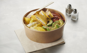 Bowl de légumes, ½ lune de polente au chorizo web