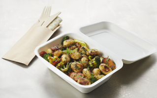 Wok Gnocchi legumes d'automne et ail noir