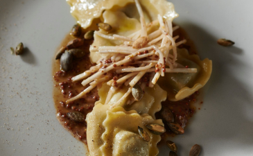 raviolis champignon ail des ours - zoom