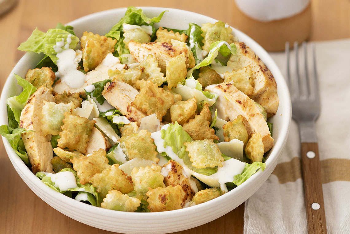 ravioles-a-poeler-salade-cesar