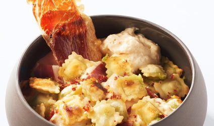 Ravioles poêlées au jambon Serrano zoom