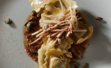 raviolis champignon ail des ours - zoom