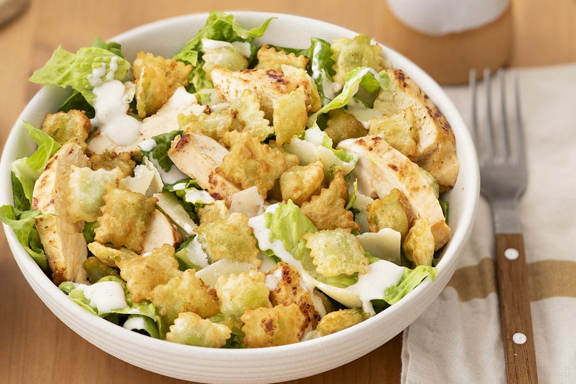 ravioles-a-poeler-salade-cesar