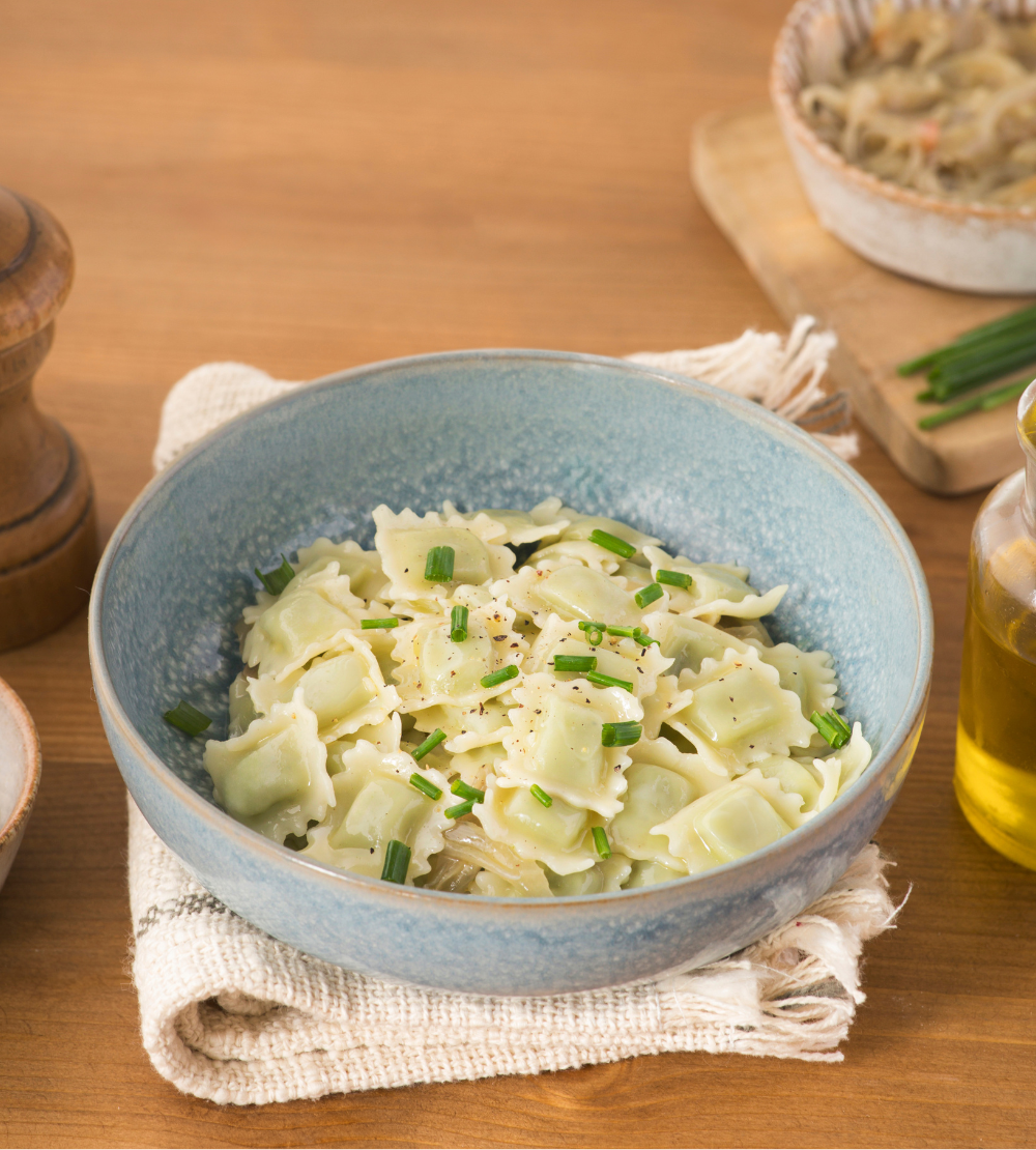 Ravioles du Dauphiné Royans huile d'olive et ciboulette