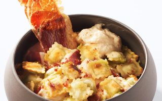 Ravioles poêlées au jambon Serrano zoom