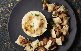 ravioles-forestieres-ris-de-veau-puree-de-celeri