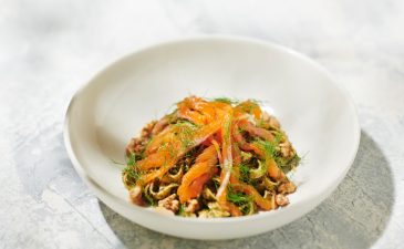 Tagliatelles truite fumee